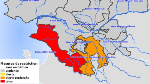 Situation de forte sécheresse dans le sud de la Loire-Atlantique. 